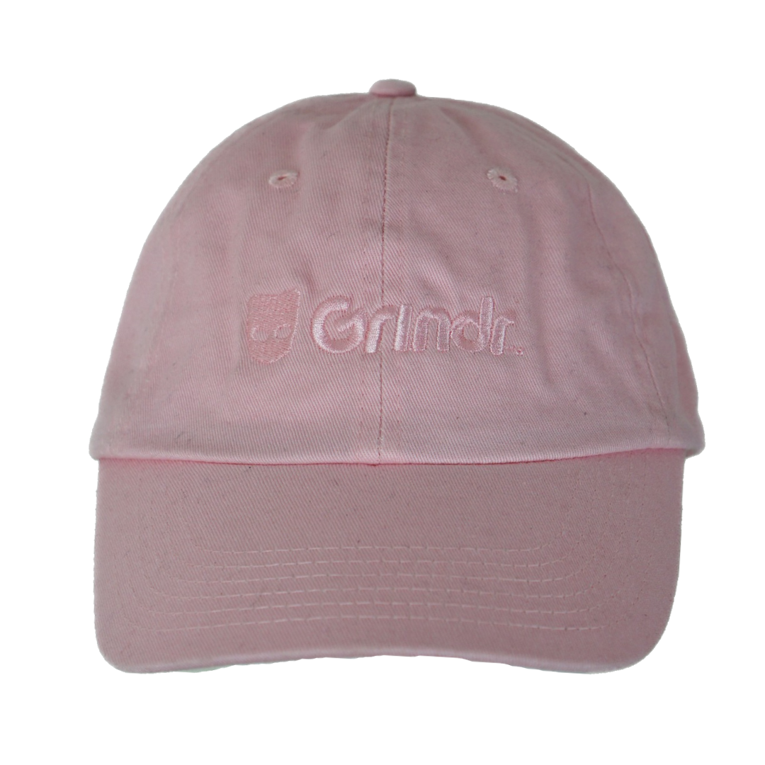 GRINDR Pink Embroidered Logo Cap