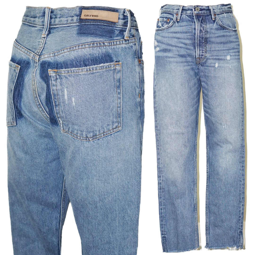 GRLFRND Karolina High Rise Straight Jeans