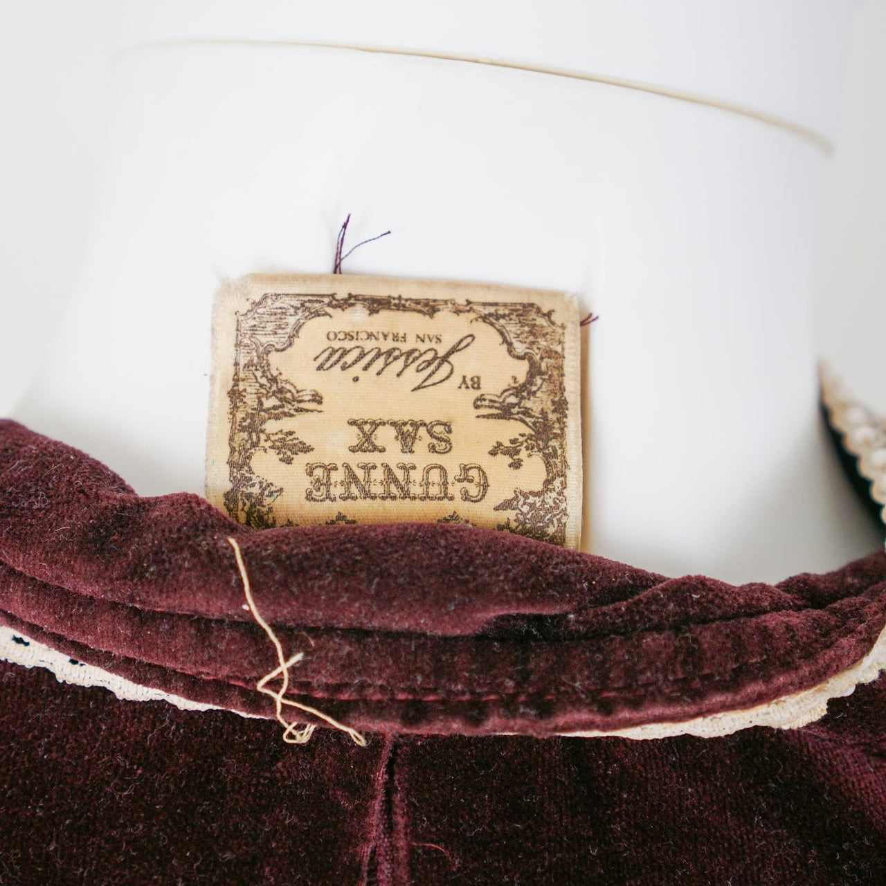 GUNNE SAX VINTAGE Brown Velvet Victorian Dress by Click On Trend