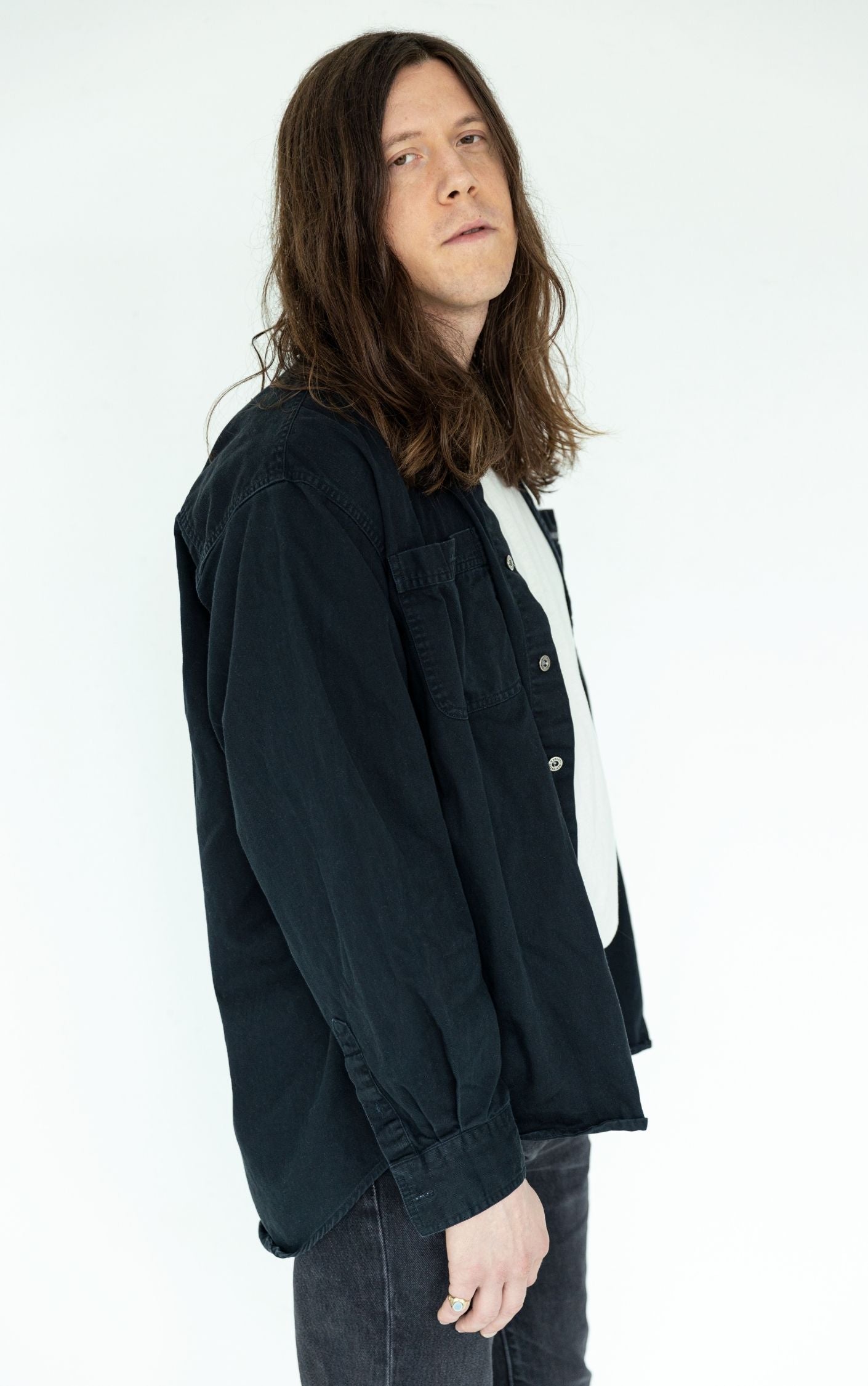 HARLEY DAVIDSON Logo Eagle Patch Button Up Shirt