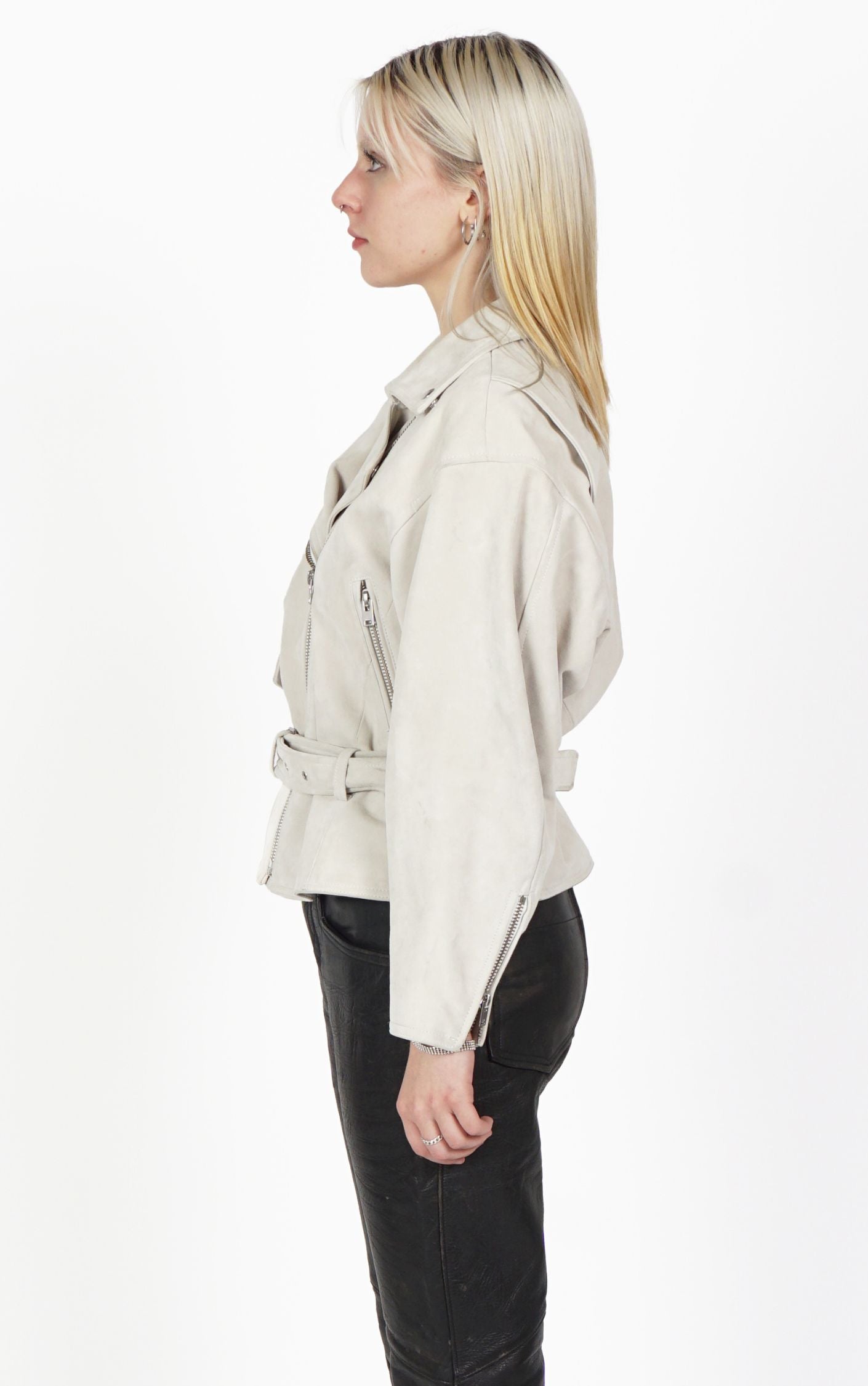 IRO Tigao Lamb Leather Biker Jacket resellum