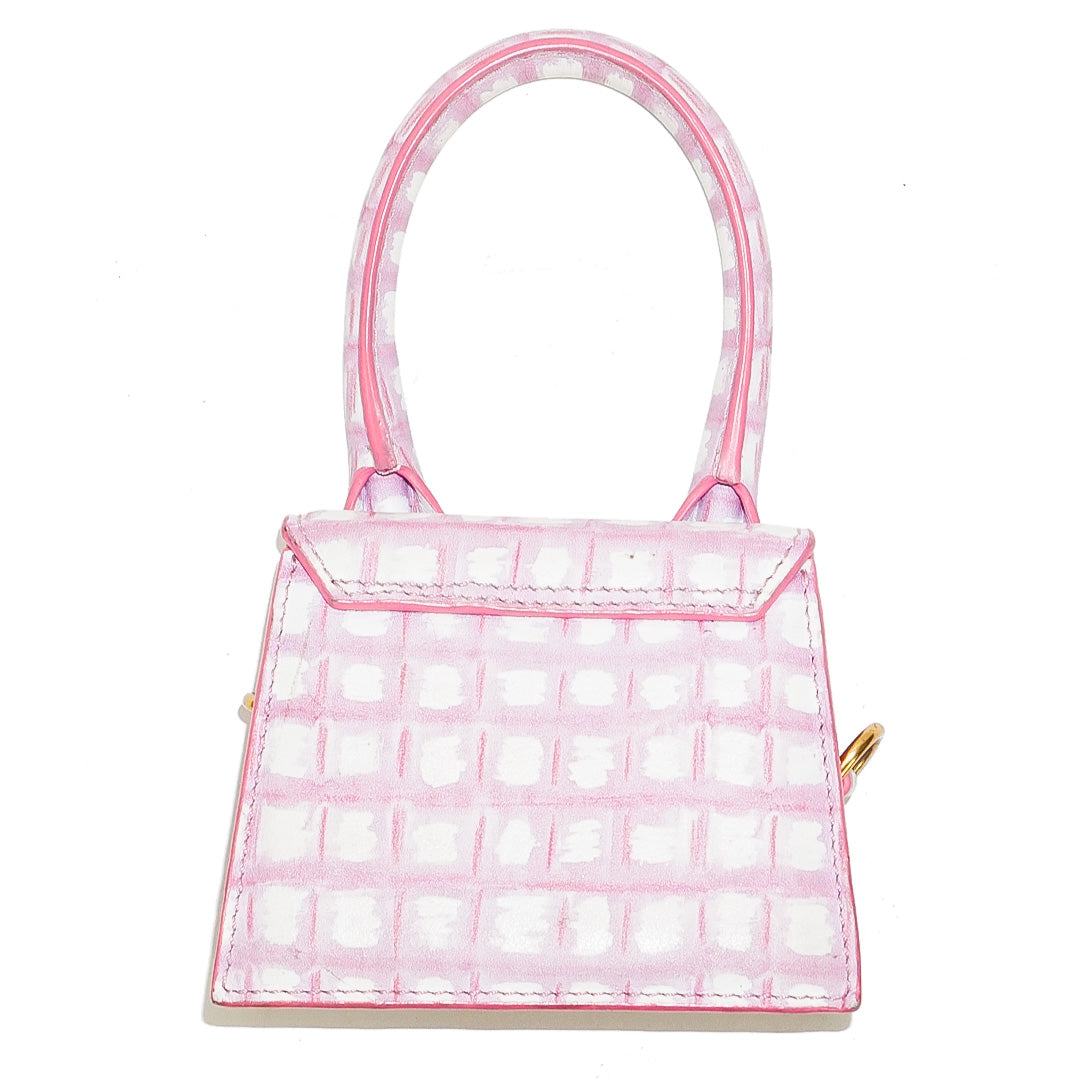 JACQUEMUS Le Chiquito Pink Checker Bag by Click On Trend