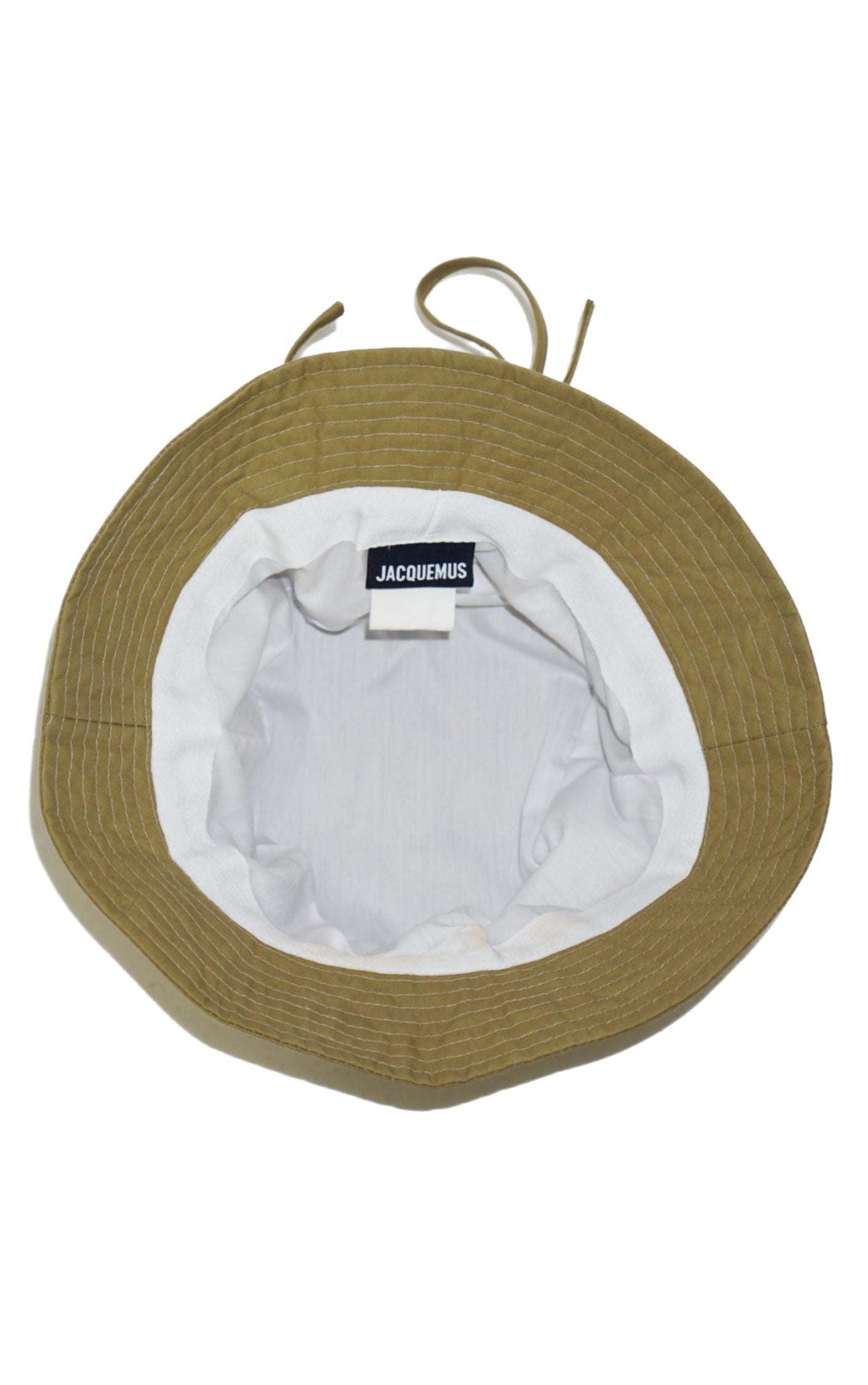 JACQUEMUS Le Bob Gadjo Khaki Panama Bucket Hat resellum
