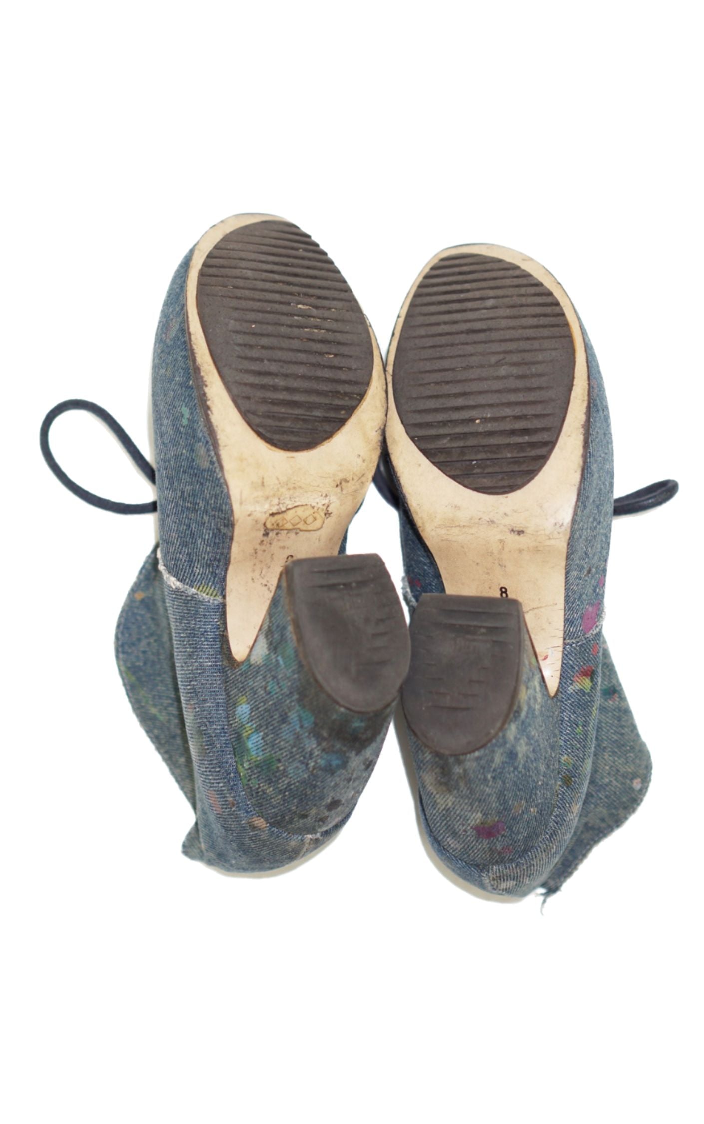 JOHN FLUEVOG PREPARES Denim Heeled Boots resellum