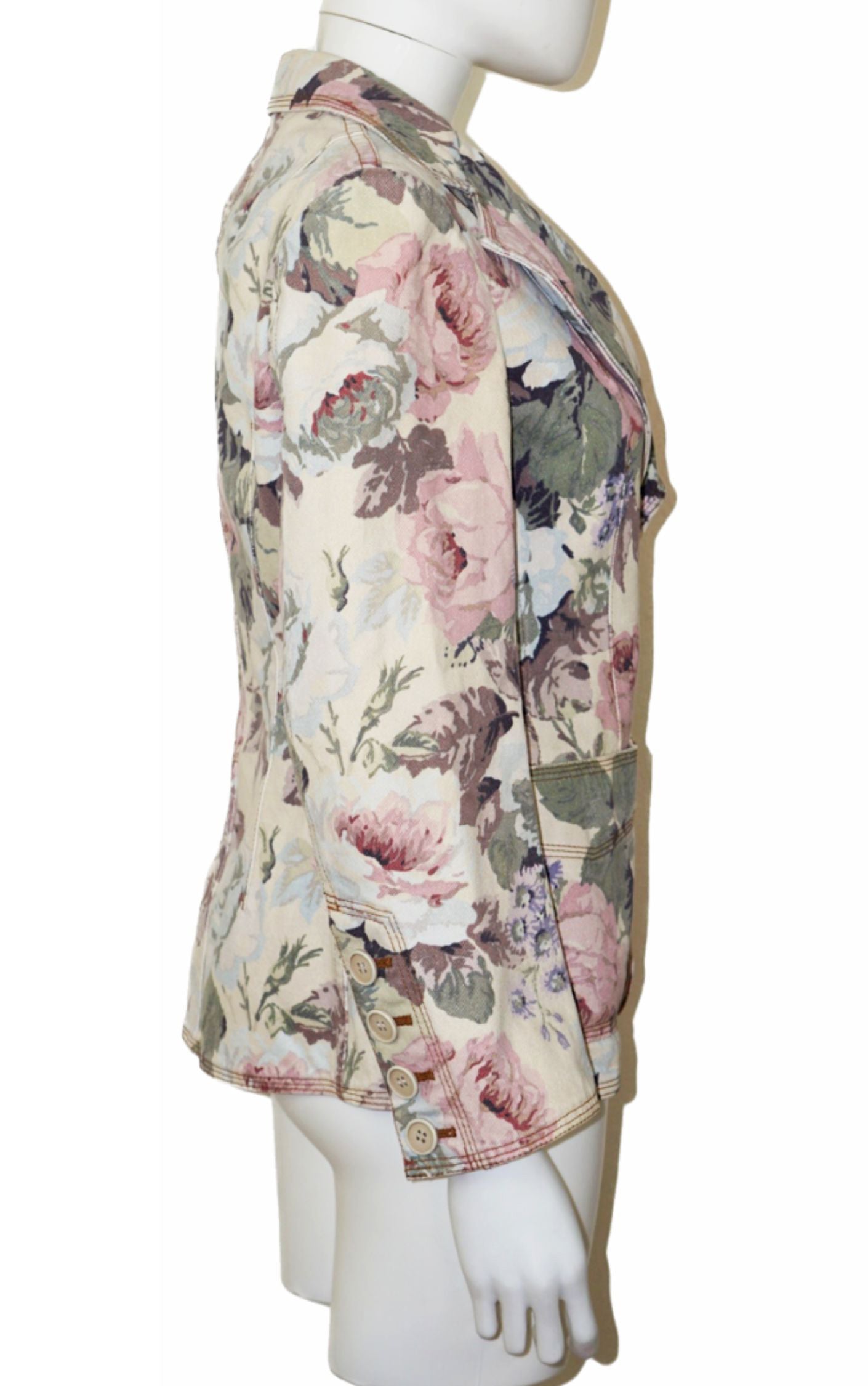 JUNYA WATANABE Comme Des Garcons Floral Denim Jacket resellum