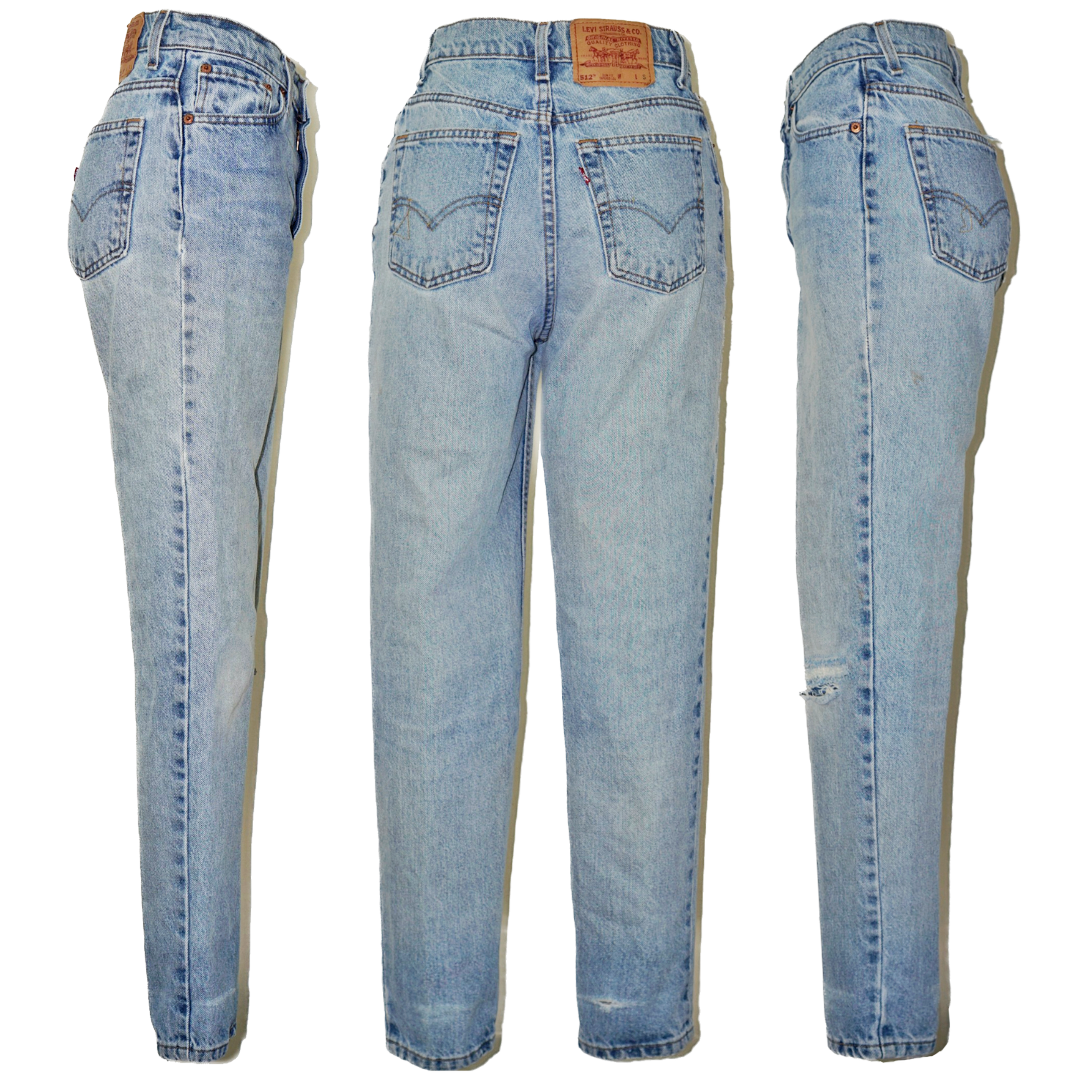 LEVI'S 512 Slim Fit Straight High Waisted Jeans