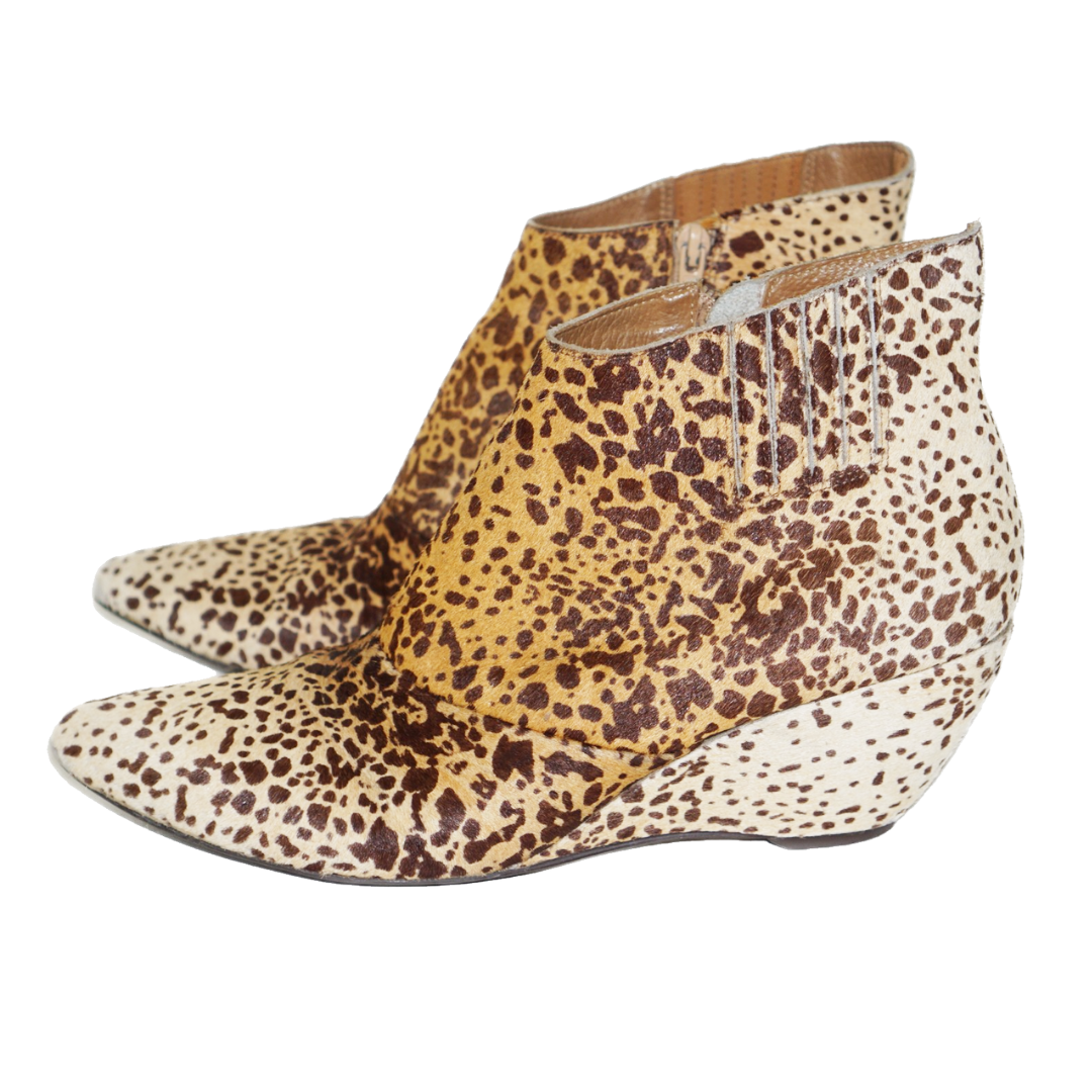 MATESSE Nugent Cheetah Animal Wedge Boots