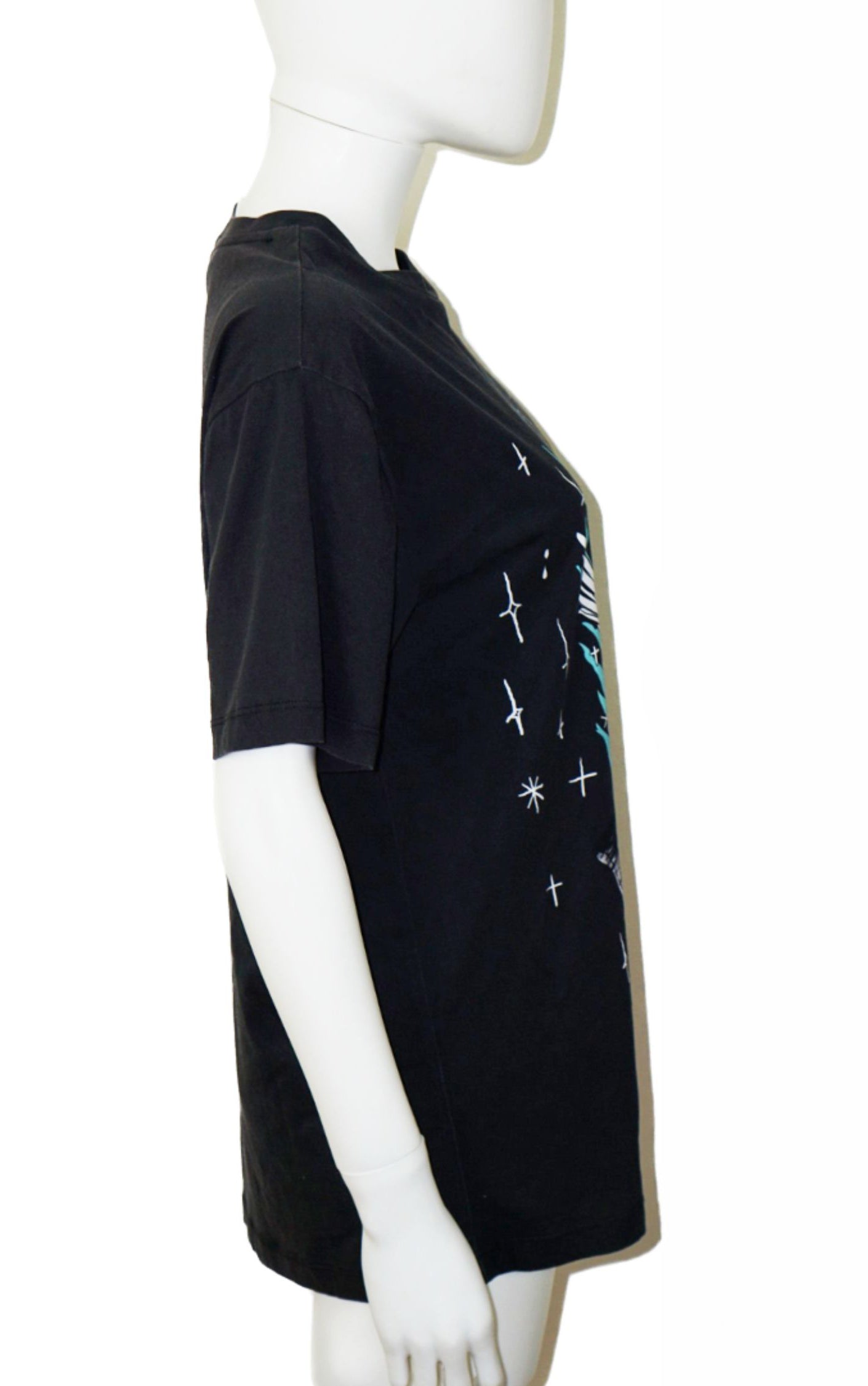 MIU MIU Fantasy Unicorn Logo Graphic T-Shirt