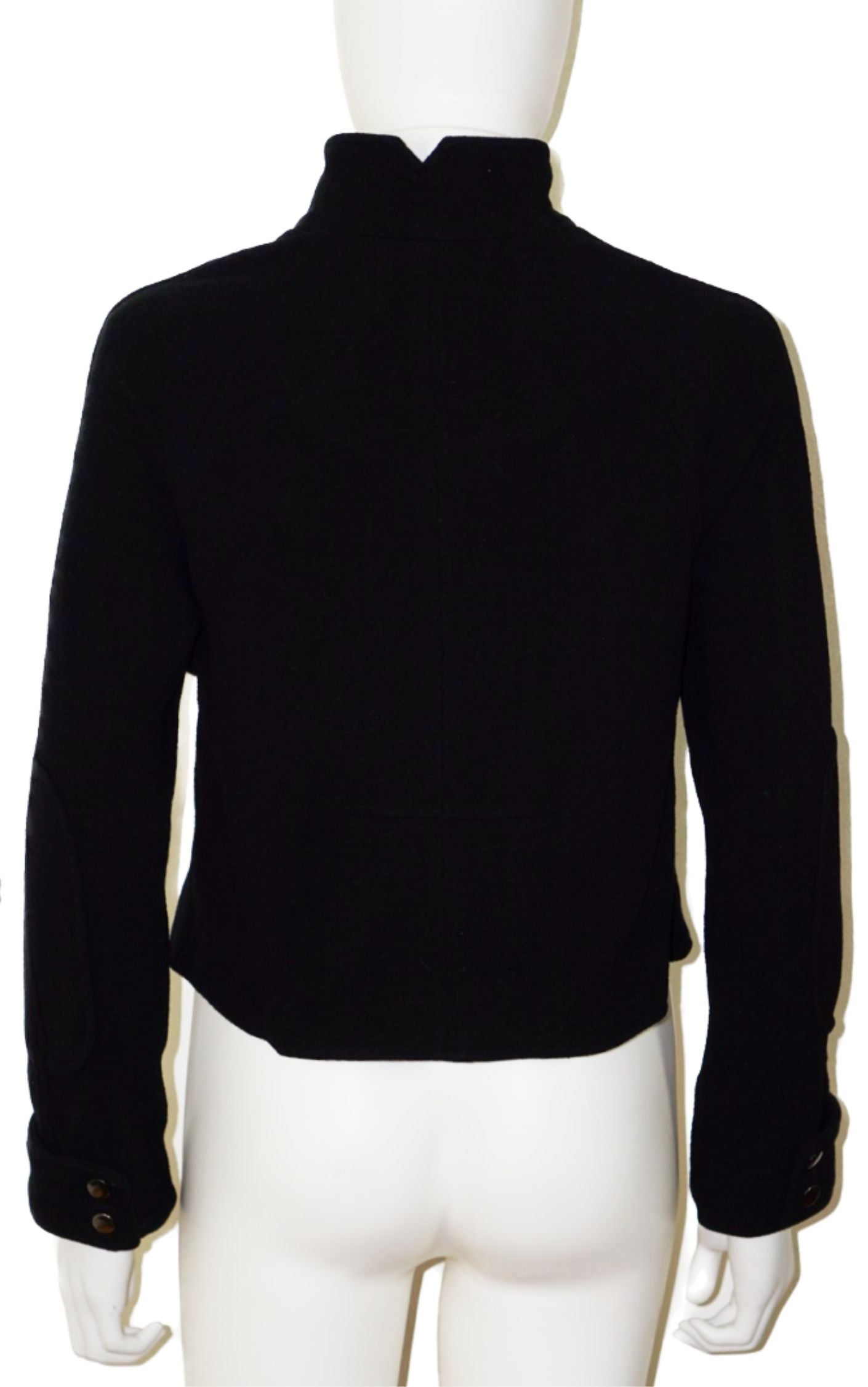 PROENZA SCHOULER Black Stand Collar Tailored Jacket resellum