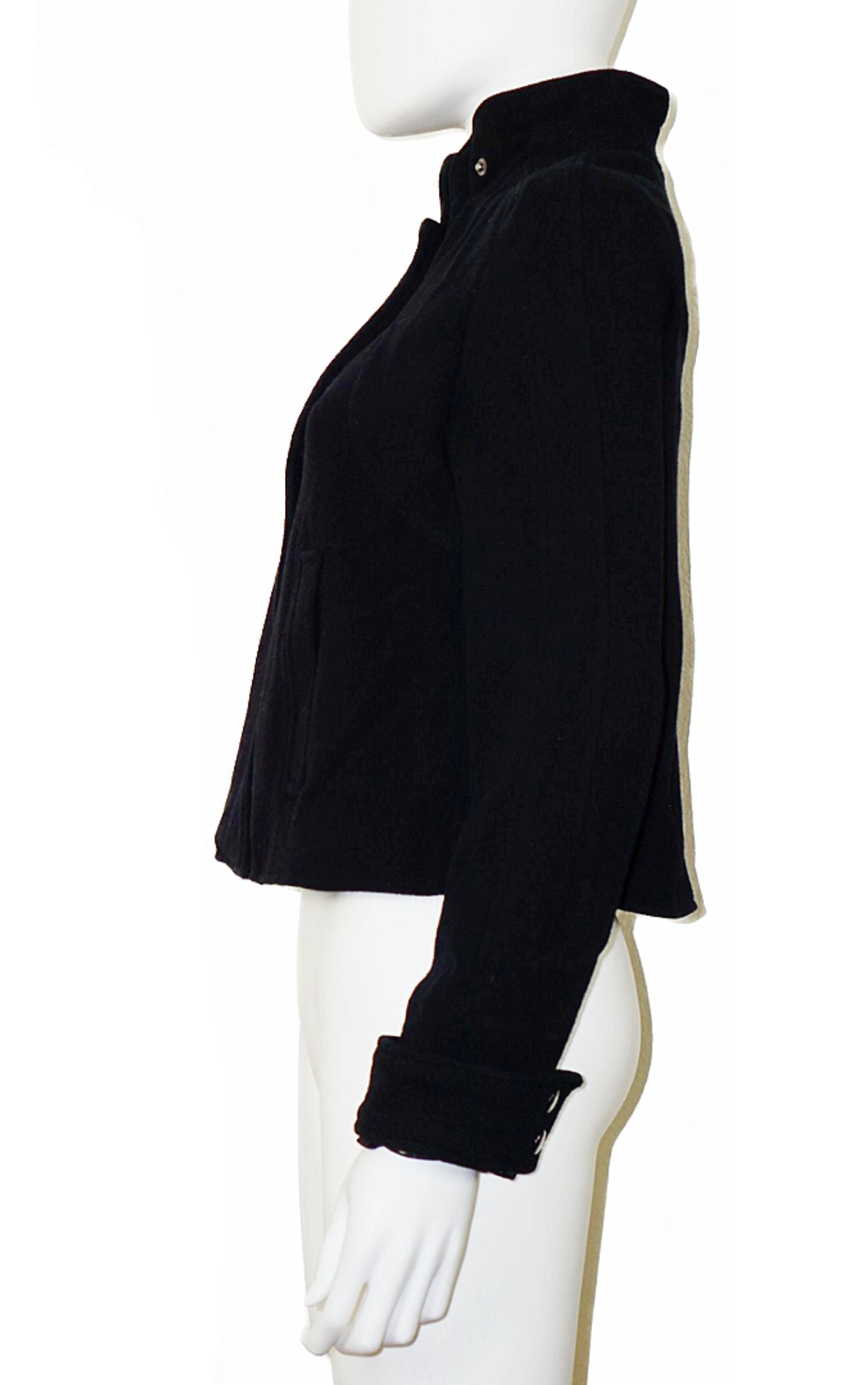 PROENZA SCHOULER Black Stand Collar Tailored Jacket resellum