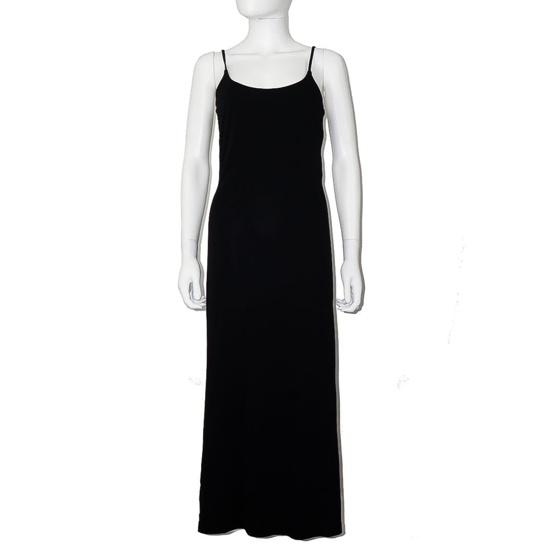 RALPH LAUREN Black Strap Maxi Dress by Click On Trend