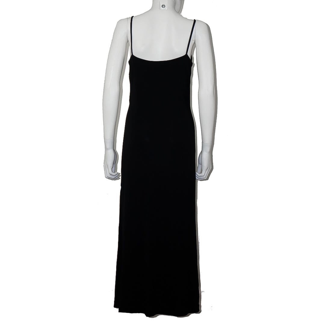 RALPH LAUREN Black Strap Maxi Dress by Click On Trend