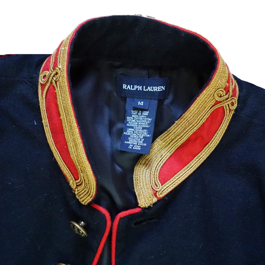 RALPH LAUREN Buttoned Navy Military Jacket