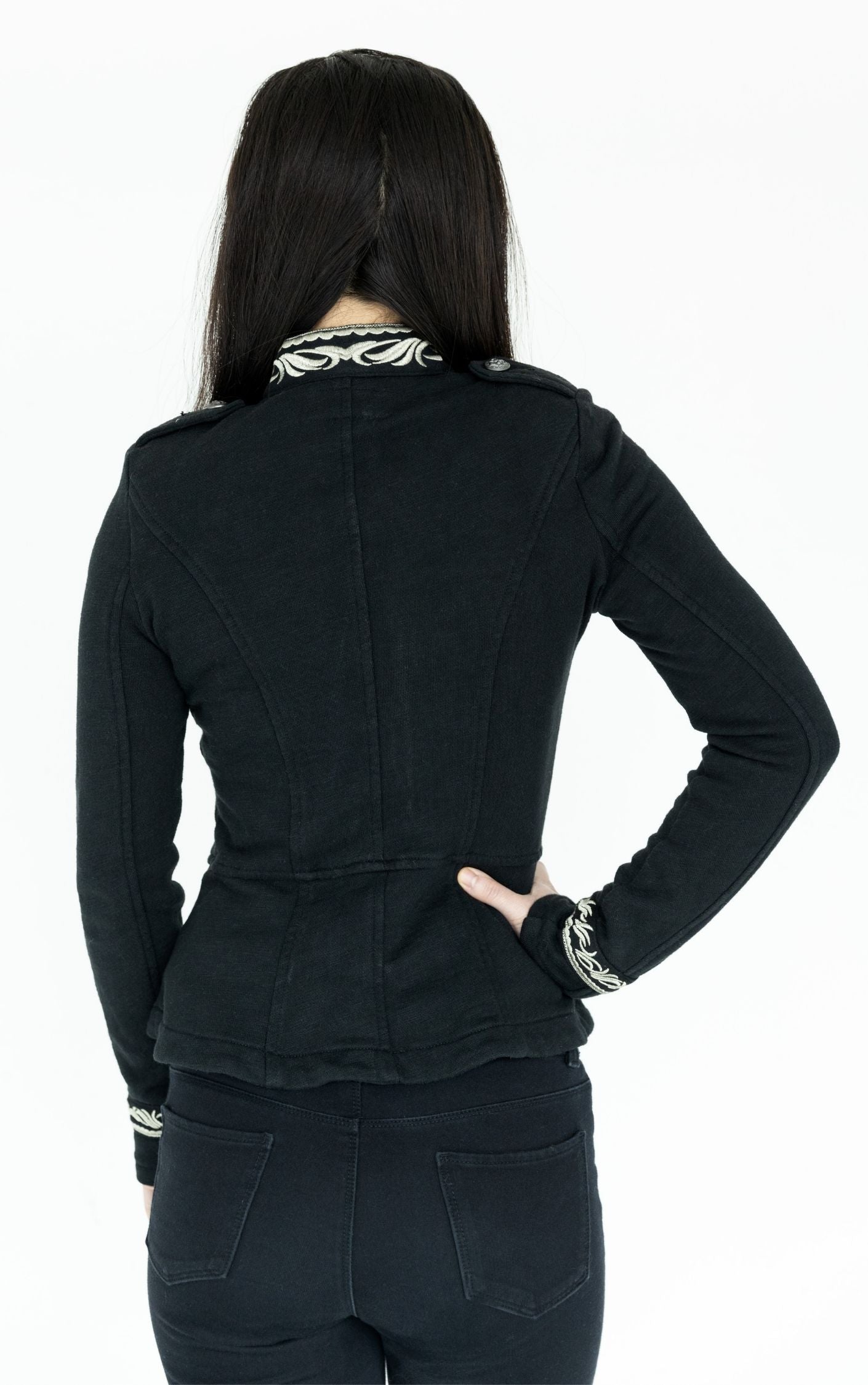 RALPH LAUREN Zip Up Military Peplum Jacket RESELLUM