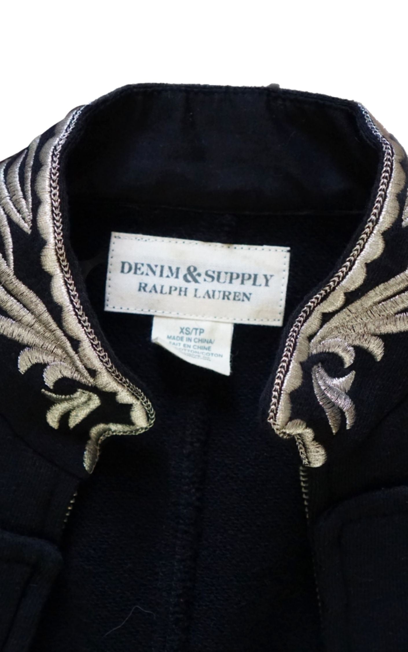 RALPH LAUREN Zip Up Military Peplum Jacket RESELLUM