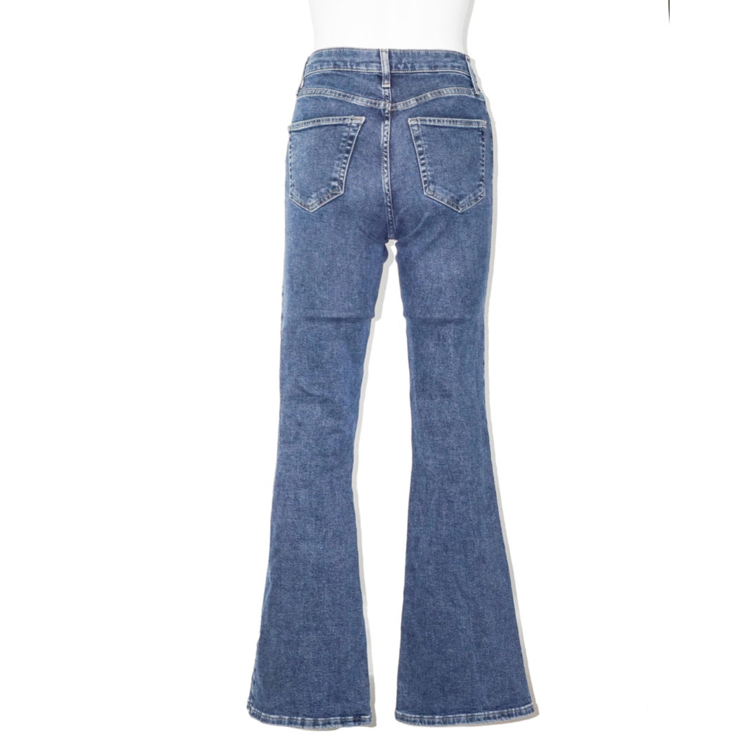 TOPSHOP Flare Bootcut High Waisted Jeans by Click On Trend