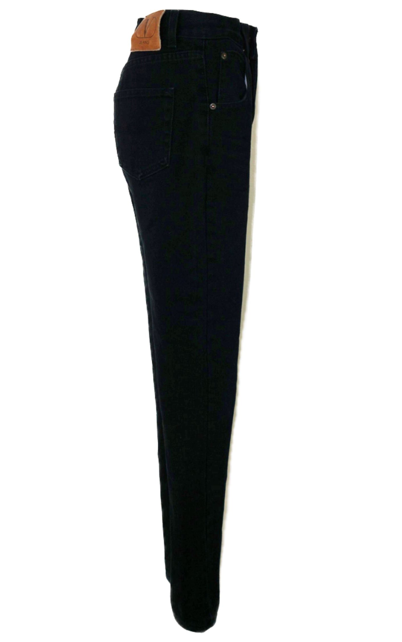 VALENTINO Navy Denim Straight Leg High Rise Jeans resellum