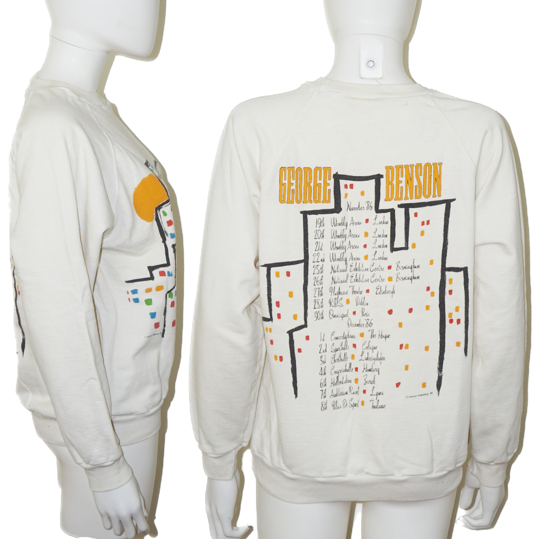 VINTAGE 80s George Benson Music Tour Sweatshirt