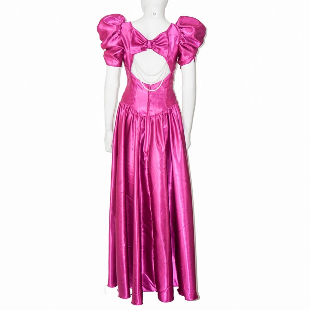 VINTAGE ALFRED ANGELO Hot Pink Puff Dress by Click On Trend