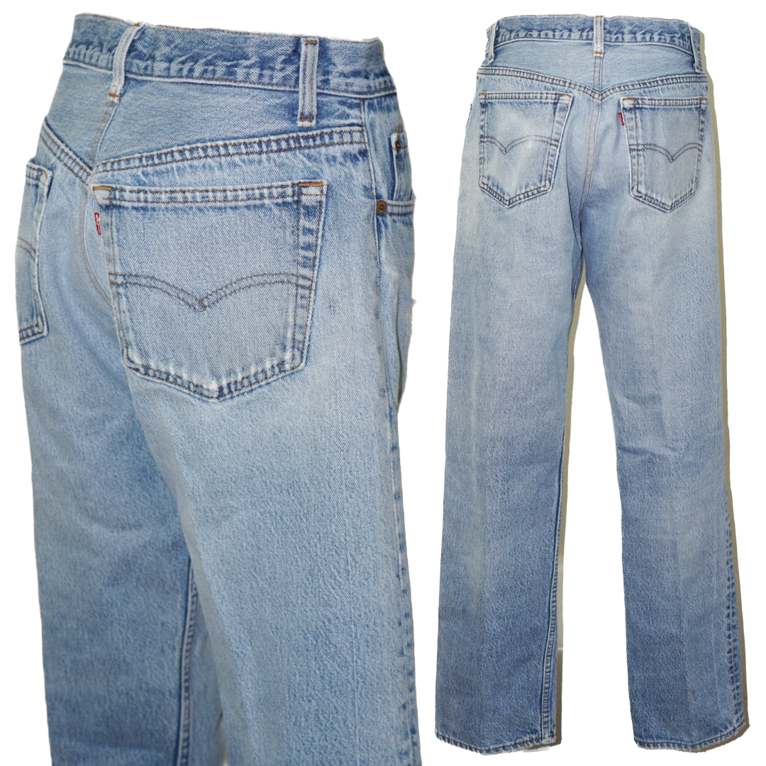 VINTAGE LEVI’S 501 80s USA Straight Jeans 29”