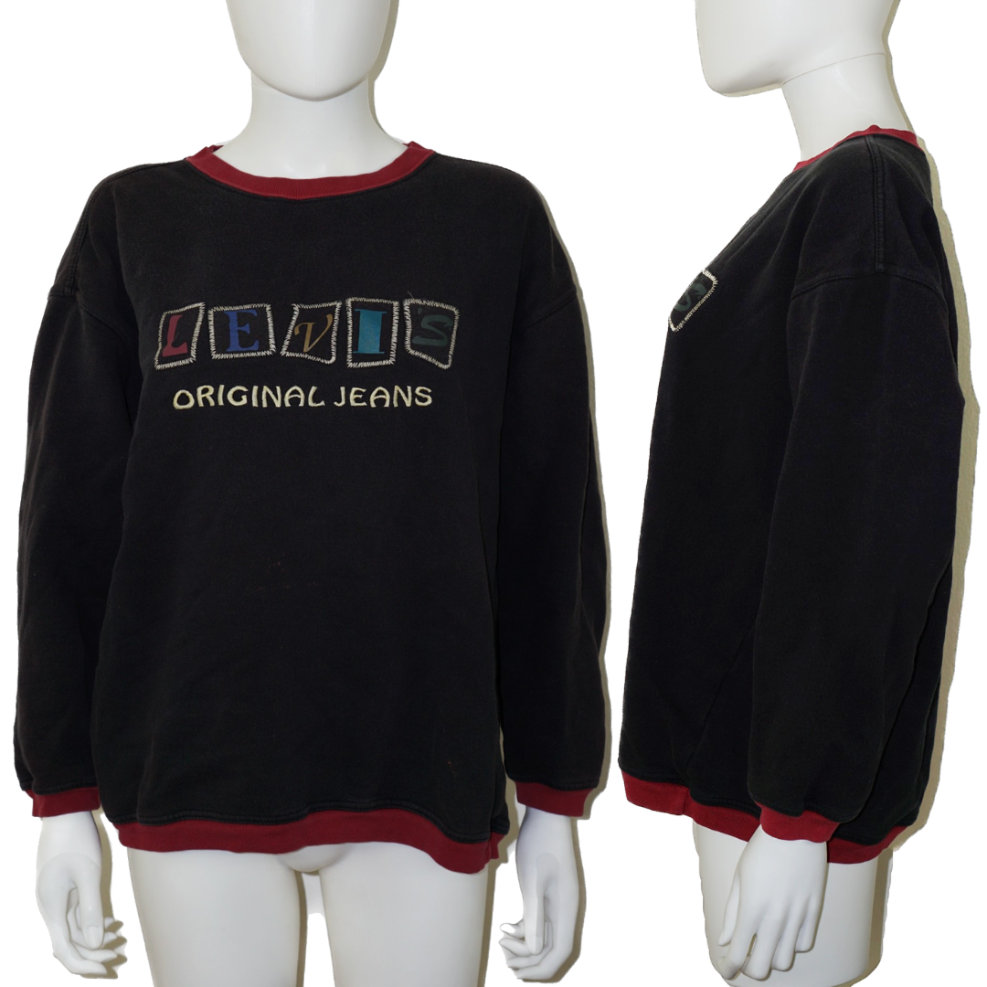 VINTAGE LEVI'S 90s Original Jeans Sweatshirt