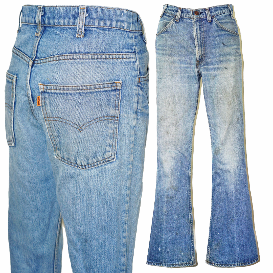 VINTAGE Levi’s 70s Orange Tab Bootcut Jeans 28''