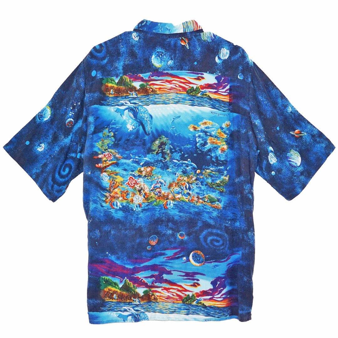 VINTAGE Reyn Spooner Underwater Sea Button Shirt