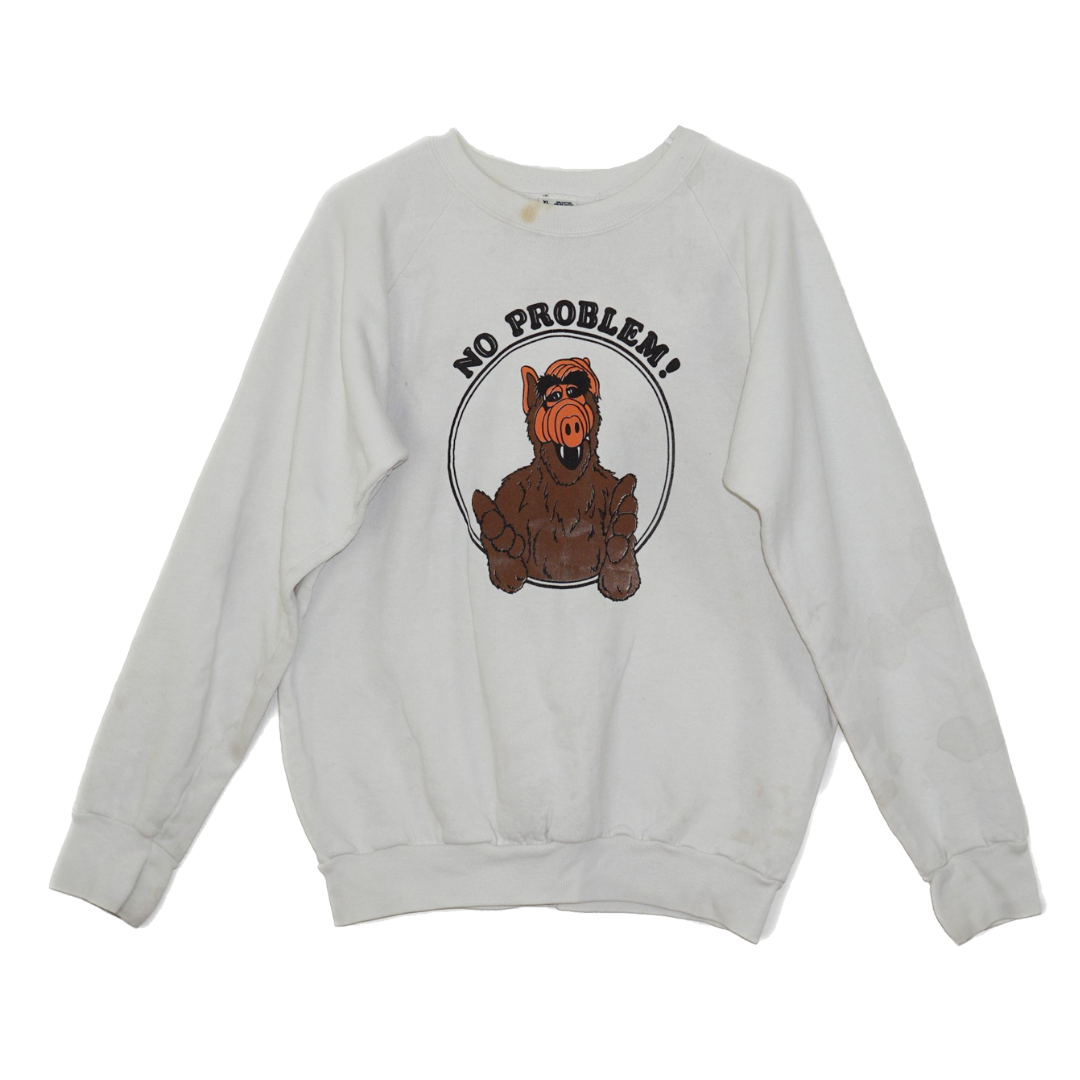 VINTAGE 80s Alf No Problem Graphic Sweatshirt