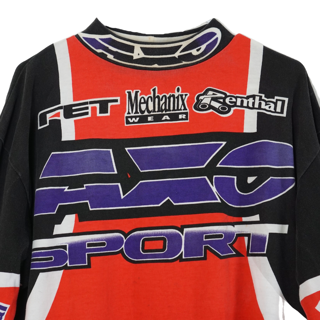 VINTAGE 90's Axo Moto Sport Racing Jersey Top