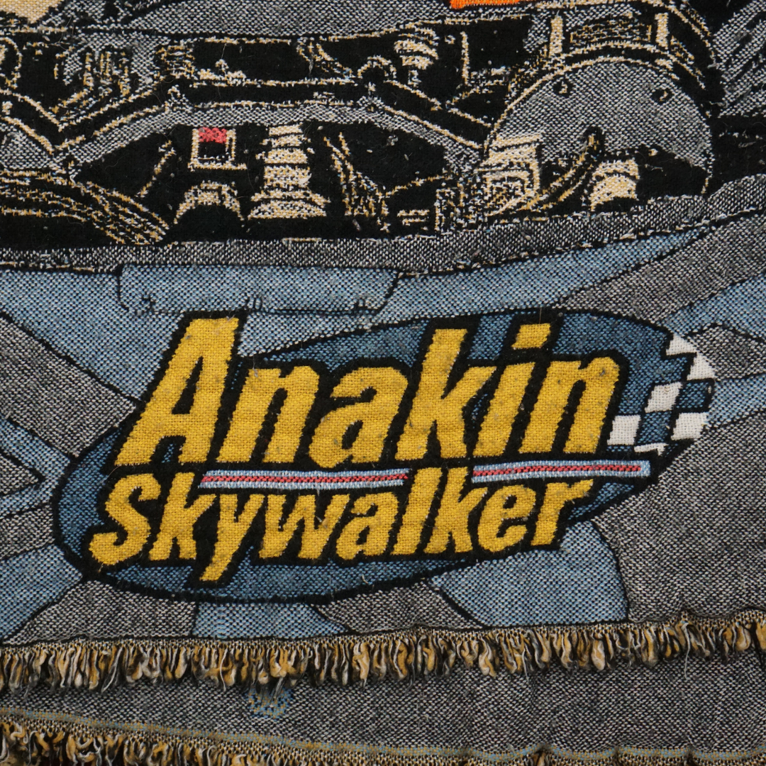 VINTAGE Anakin Skywalker Star Wars Knit Blanket