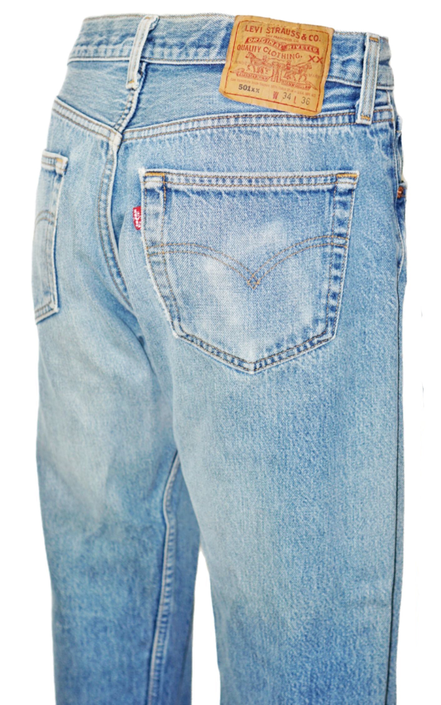 VINTAGE LEVI’S 501 80s USA Straight Jeans W 31” resellum