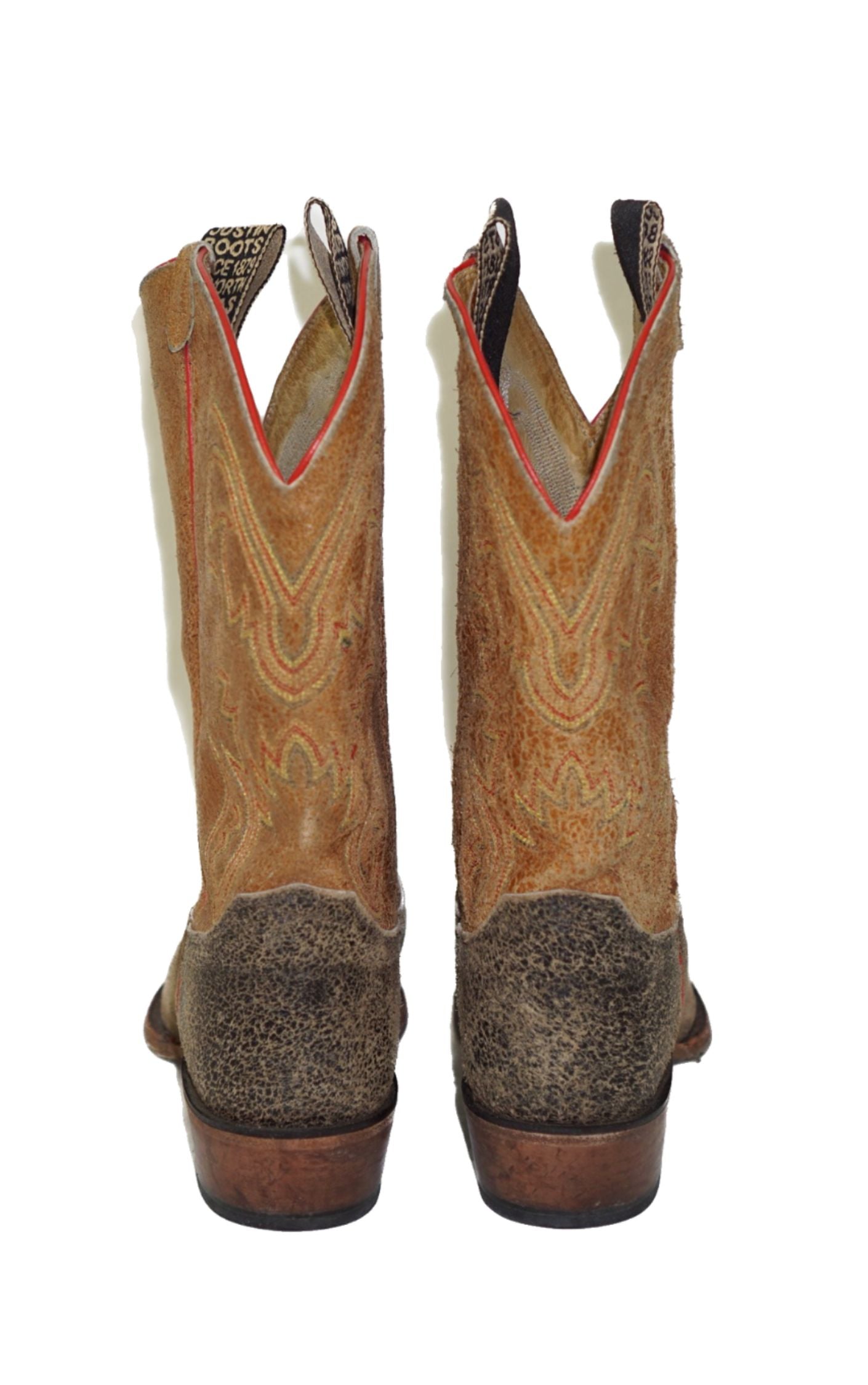 VINTAGE Faded Leather Western Cowboy Boots resellum