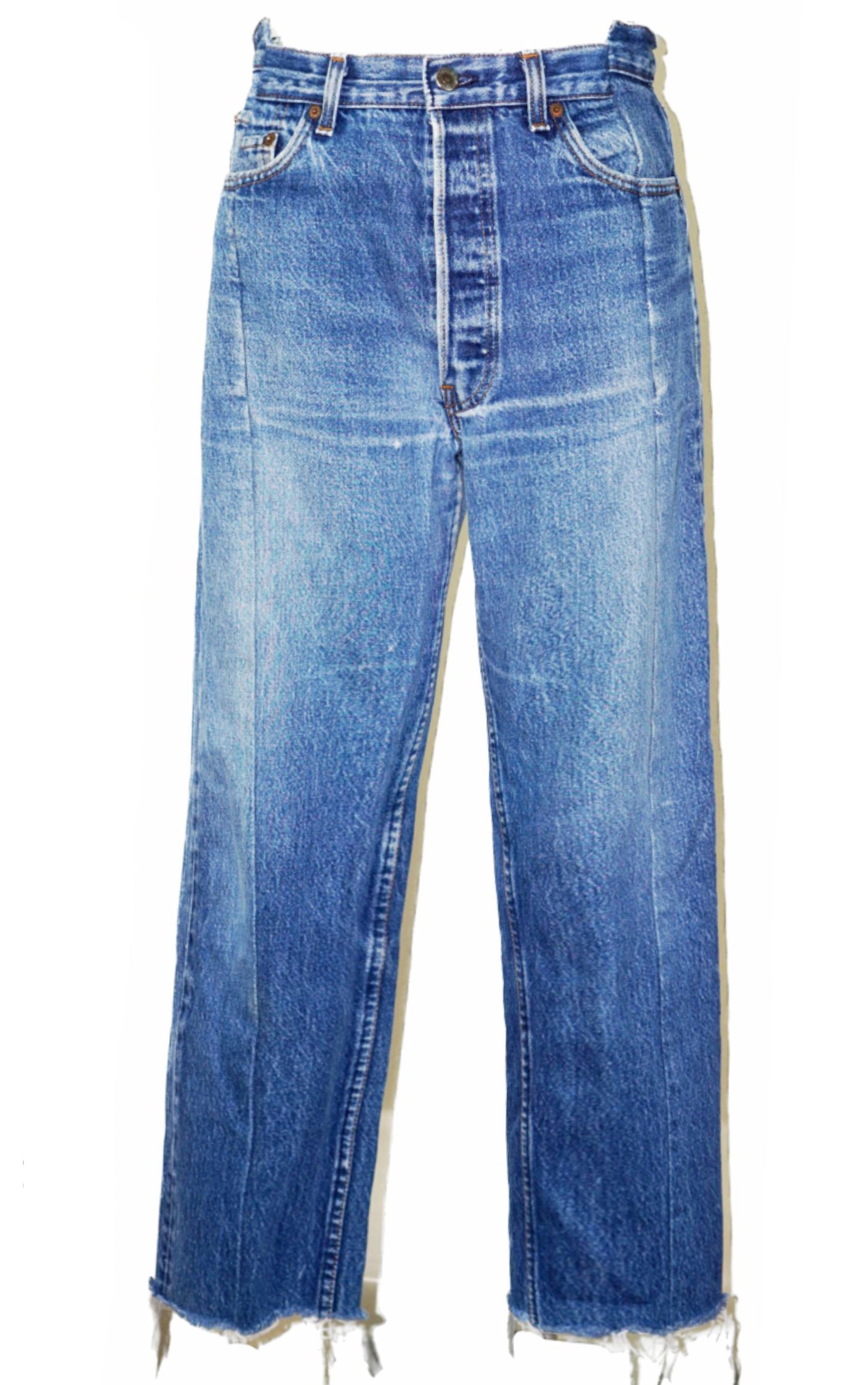 VINTAGE Levi's 501 80s Customized Straight Leg Jeans resellum