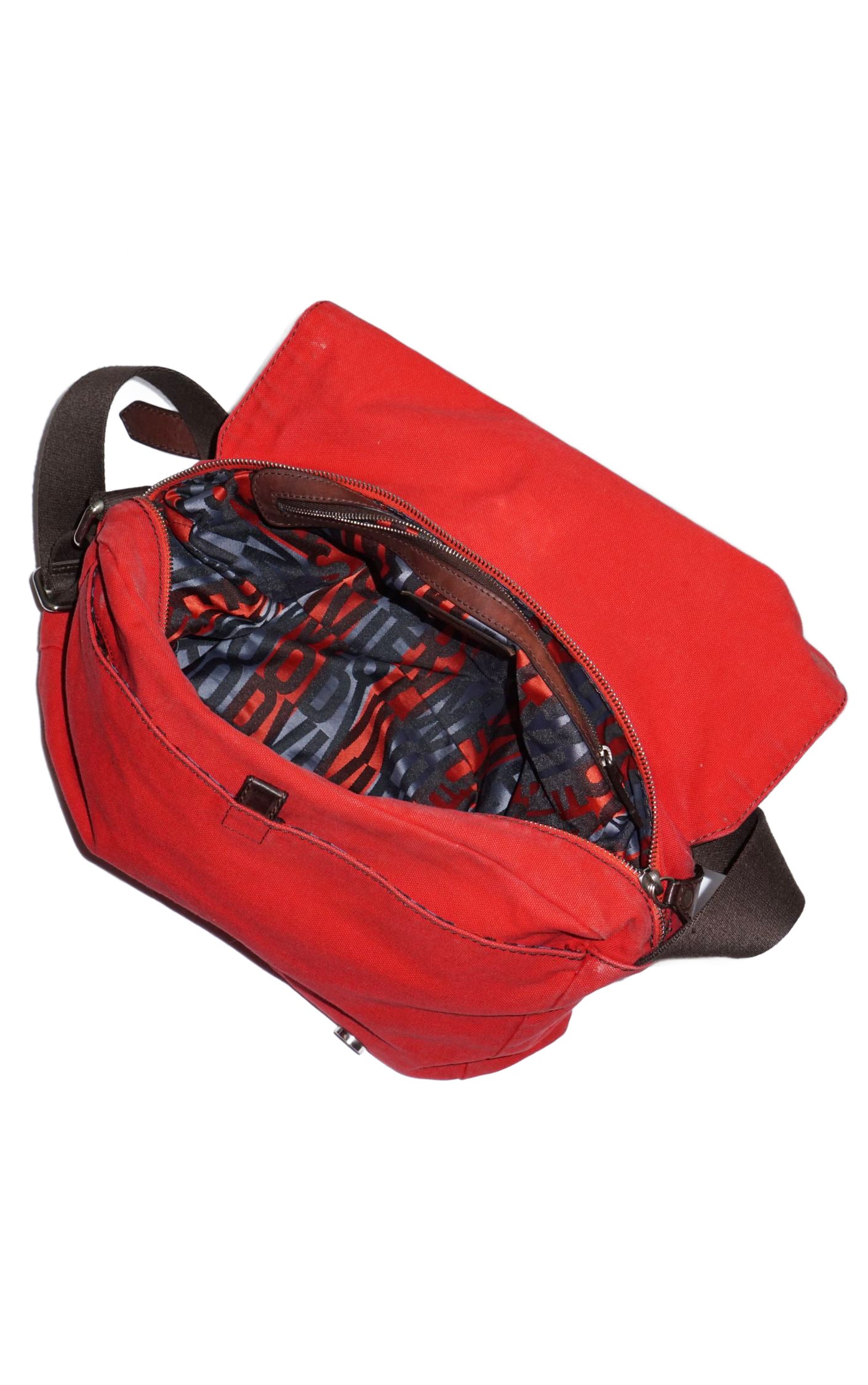 VIVIENNE WESTWOOD Logo Red Crossbody Messenger Bag resellum