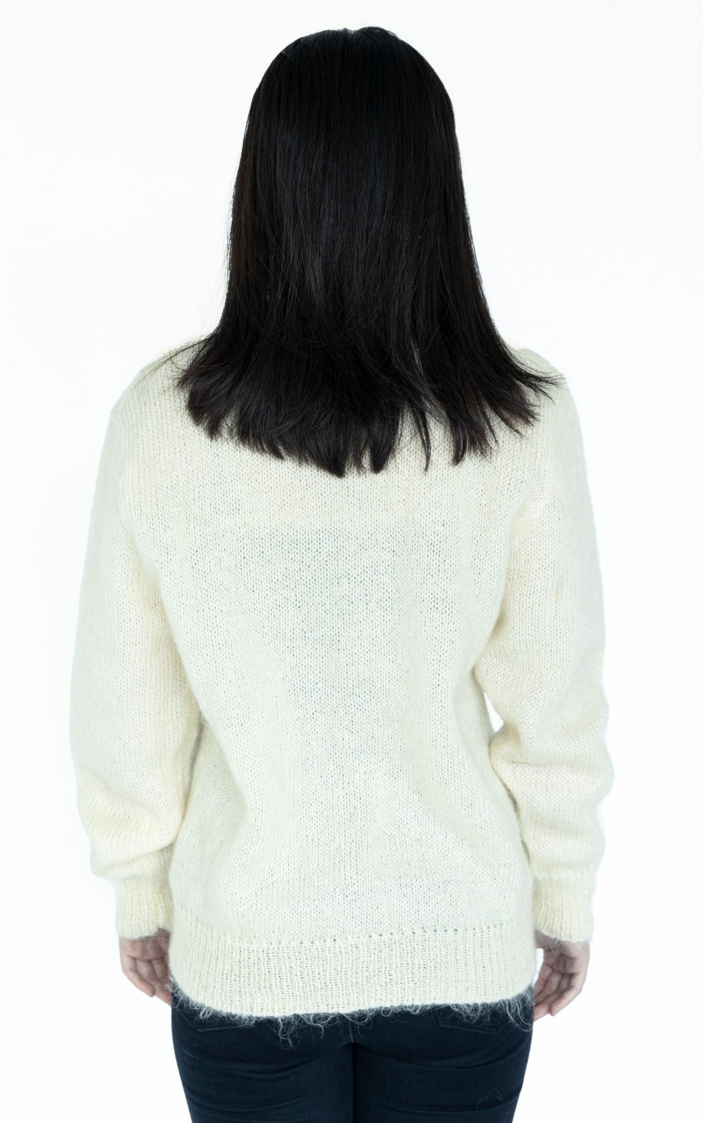 Vintage Angora Mohair Shaggy Buttoned Cardigan RESELLUM