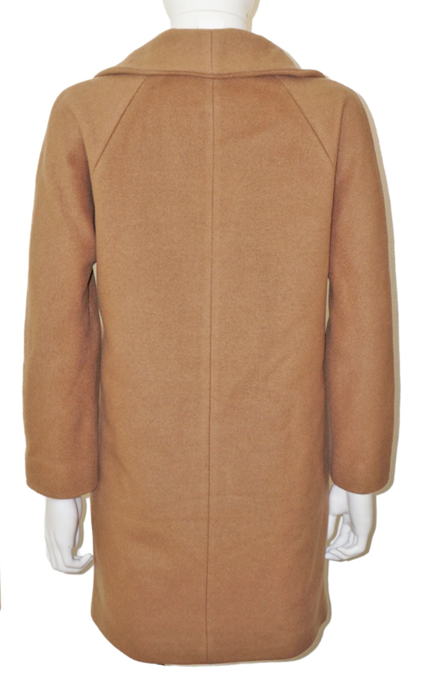 WILFRED Aritzia Camel Wool Collared Buttoned Coat resellum