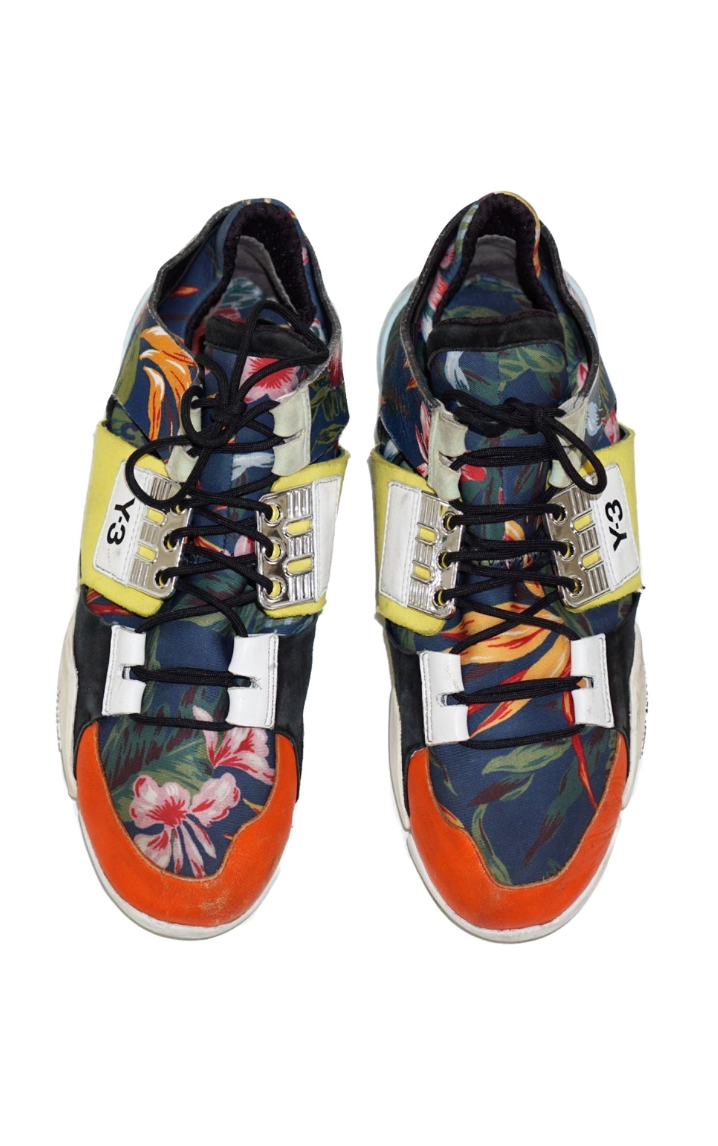 Y-3 YOHJI YAMAMOTO Adidas Kanja Low Top Floral Sneakers RESELLUM