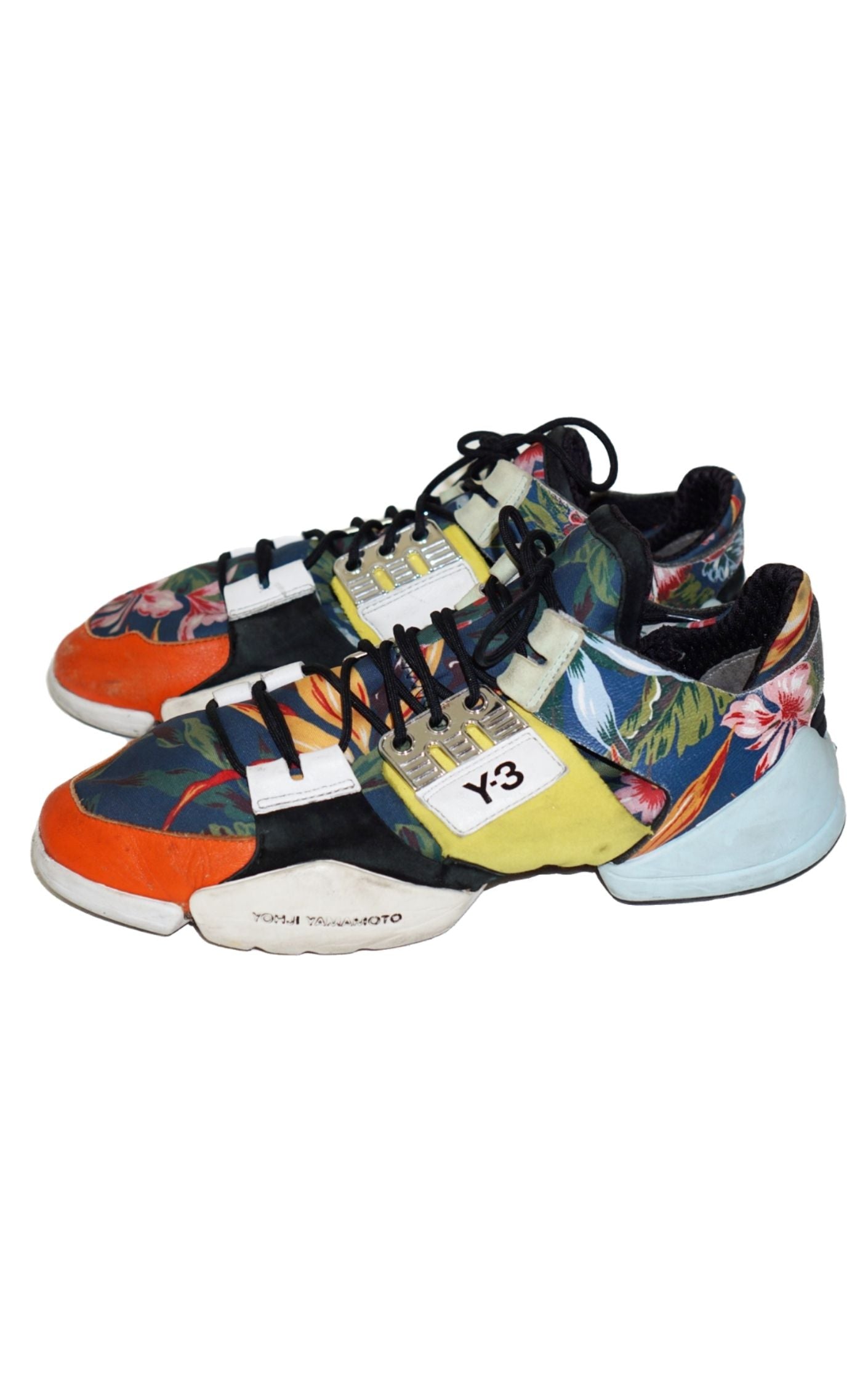 Y-3 YOHJI YAMAMOTO Adidas Kanja Low Top Floral Sneakers RESELLUM