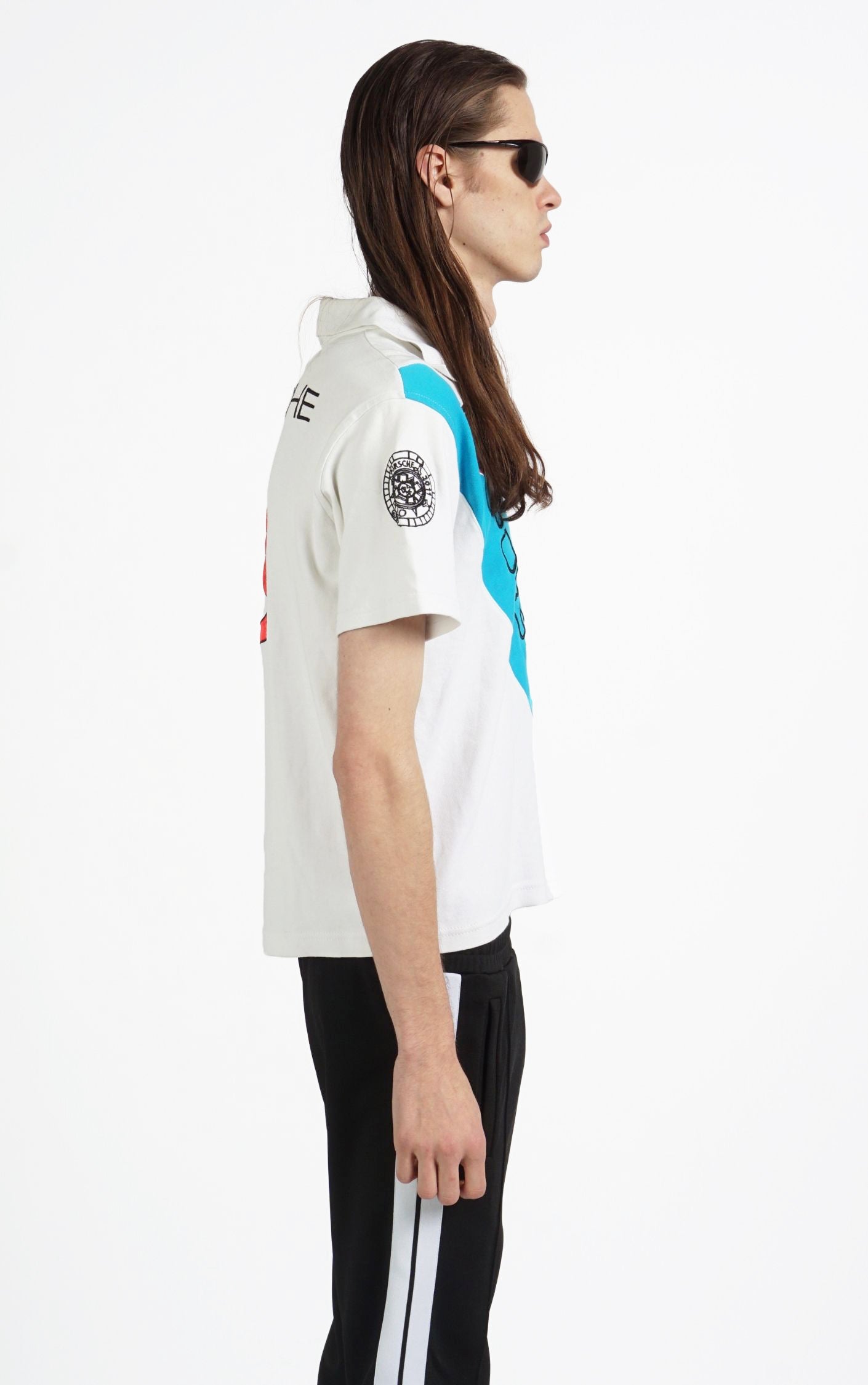 Y2K Porsche Logo Collared Polo T-Shirt resellum