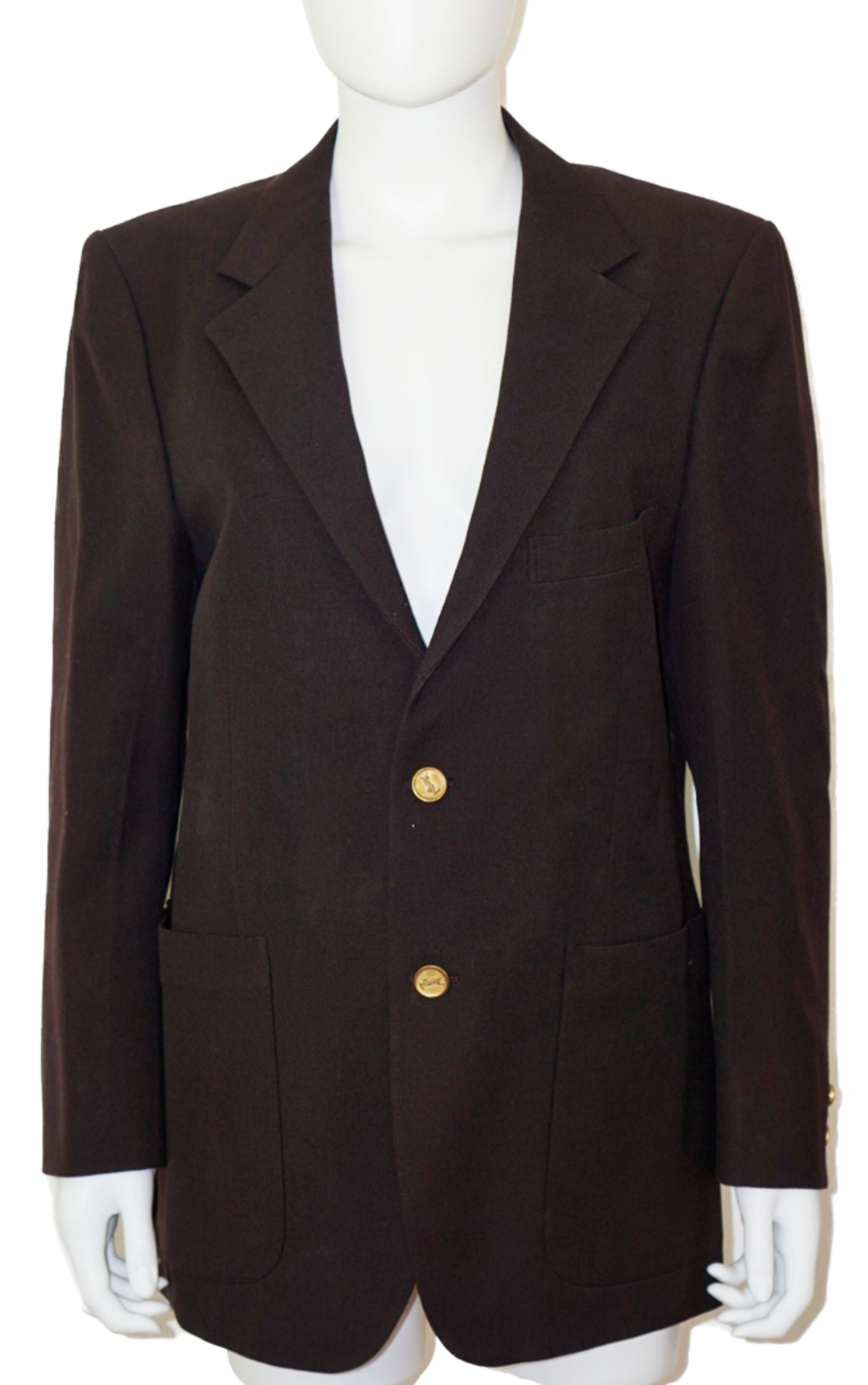 YVES SAINT LAURENT Vintage YSL Brown Blazer resellum