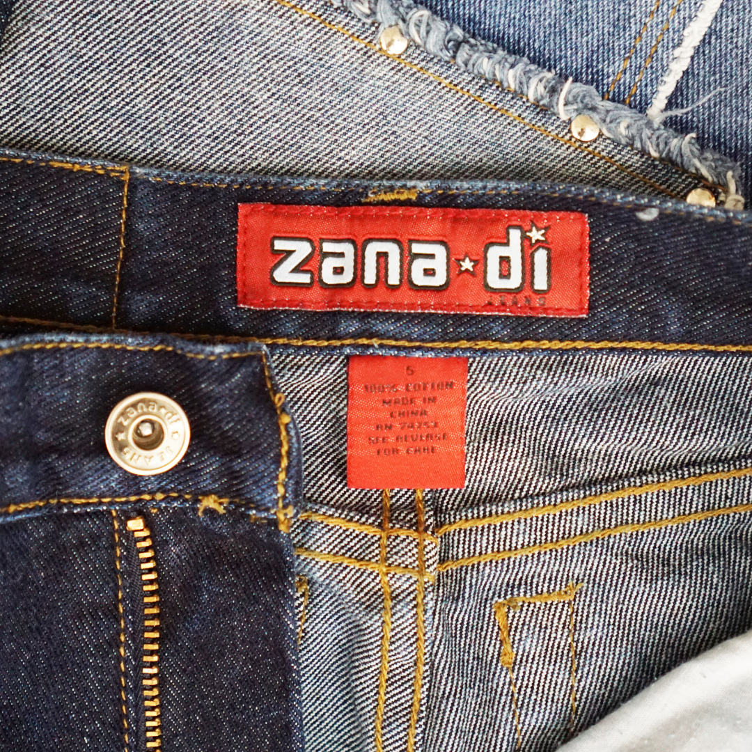 ZANA DI Y2K 00s Patchwork Flared Jeans