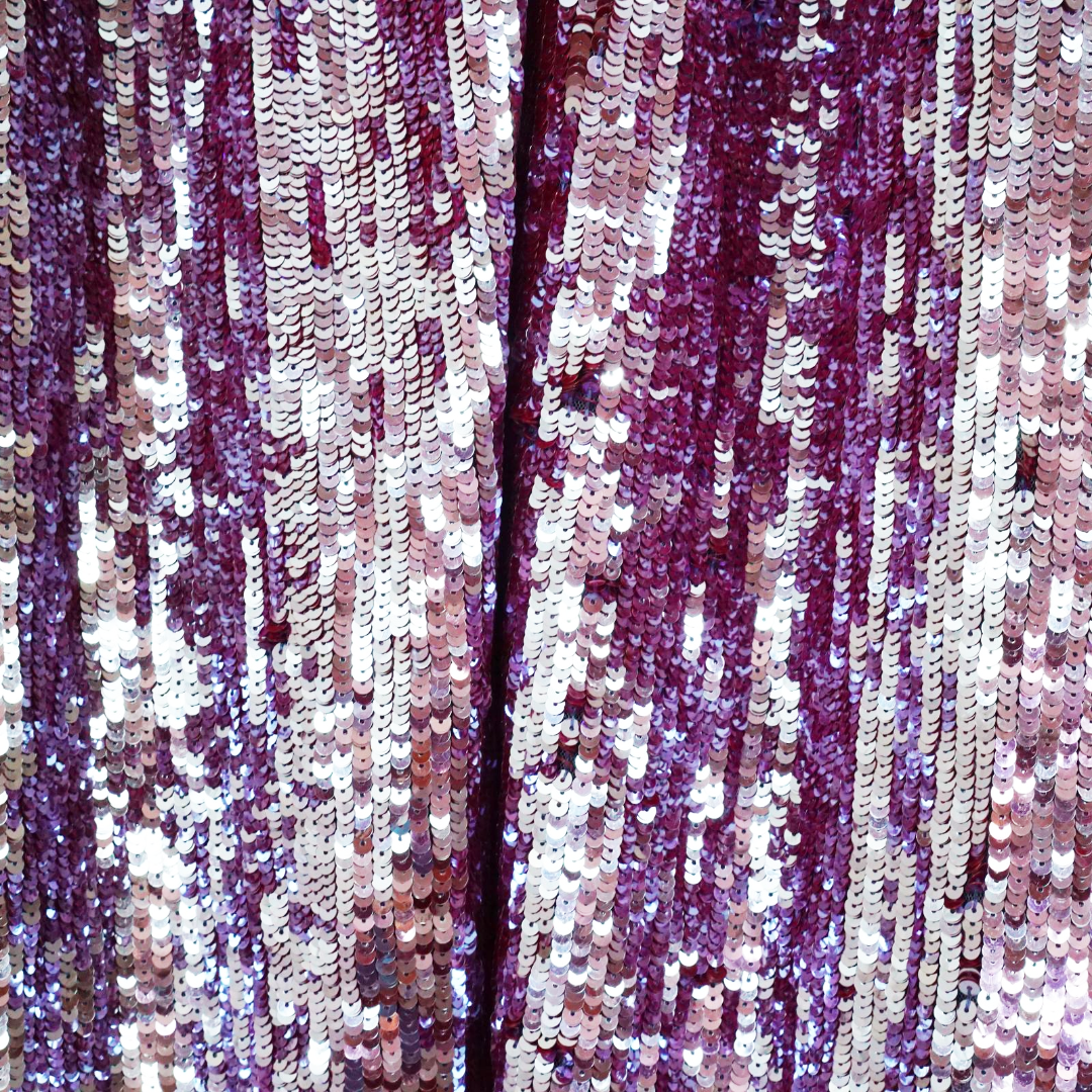 THE ATTICO Purple Sequin Robe Dress by Click On Trend